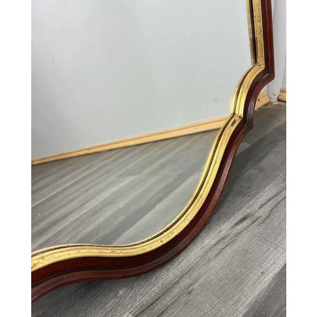 Vintage French Gilt Wall Mirror with Ornate Frame For Sale - Image 3 of 10