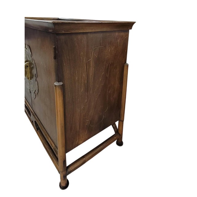 Mid-Century Chinoiserie Ming-Style Cabinet For Sale - Image 12 of 14