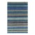 4x6 Louie Ophelia Ocean Blue Stripe Modern Hand Knotted Wool Carpet Rug For Sale