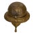 Mid 20th Century Ornate Embossed Brass Roll-Top Caviar Server For Sale