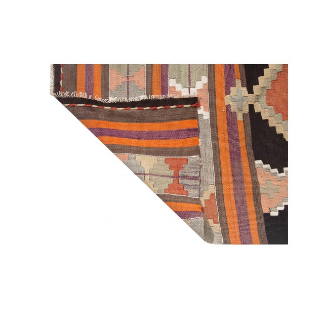 Vintage Turkish Decorative Kilim Rug - 5`7" X 12`2" For Sale In Los Angeles - Image 6 of 6