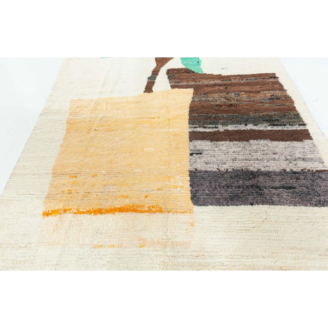 Early 21st Century Modern Moroccan Hand-Knotted Wool Rug by Doris Leslie Blau For Sale - Image 5 of 9
