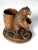Wood 19th Century Black Forest Cigar Holder of a Bear Holding a Barrel For Sale - Image 7 of 12