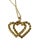 Gold Tone and Rhinestone Interlocked Hanging Hearts Pendant Jewels by Rio For Sale In New York - Image 6 of 8
