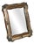 Wooden Table Mirror with Silver-Plated Frame, 1930s For Sale