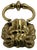 Metal Antique English Brass Lion Door Knocker For Sale - Image 7 of 10