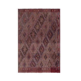 Turkish Jajim Kilim Rug 5'3'' X 7'9'' For Sale