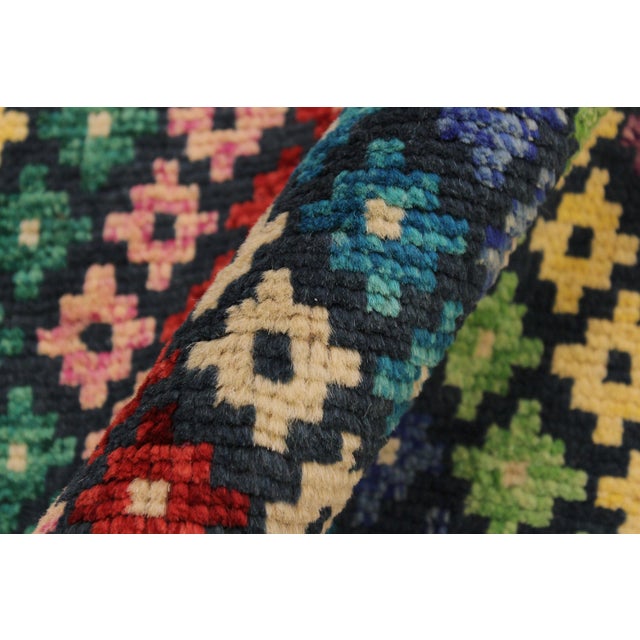 Boho Chic Balochi Hand Knotted Wool Rug - 3'4'' X 4'8'' For Sale - Image 4 of 9