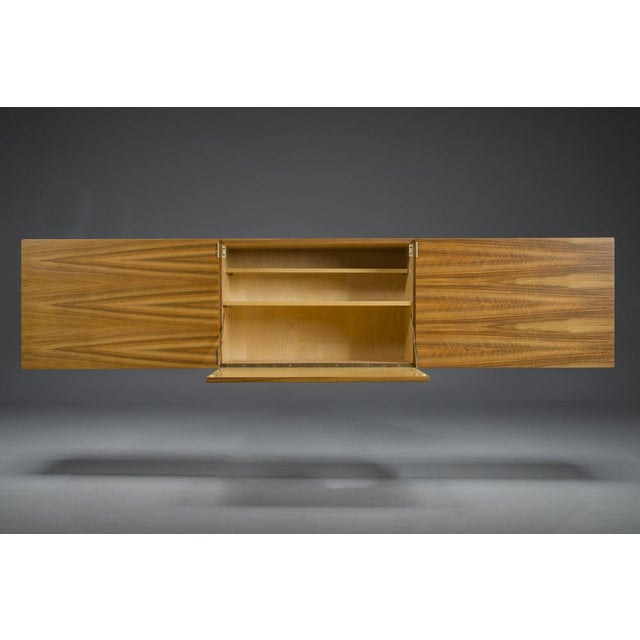 Vintage Floating Wall Sideboard in Walnut, 1960s For Sale - Image 13 of 16