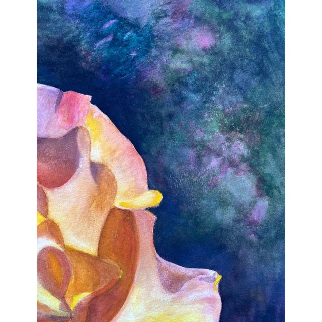 1980s Floral Watercolor Still Life, Signed by Florence Strauss For Sale - Image 10 of 14