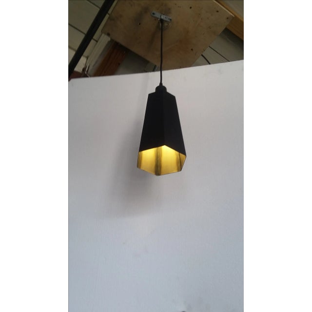 Steel Sheet Metal Pendant Light For Sale - Image 4 of 5