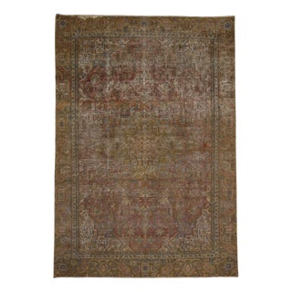 Vintage Hand-Knotted Middle Eastern Rug For Sale