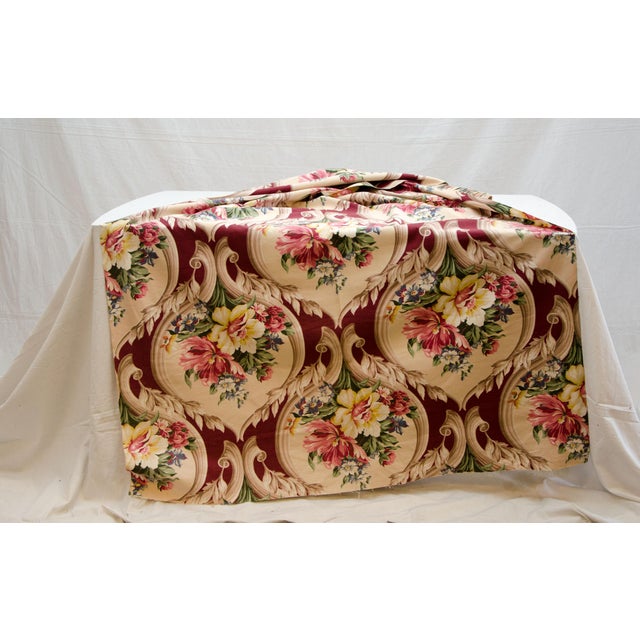 Vintage Upholstery or Drapery Fabric, Floral Pattern 10 Yards Chairish