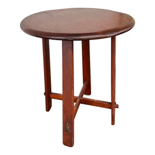 1950s Mid Century Mission Style Side Table For Sale