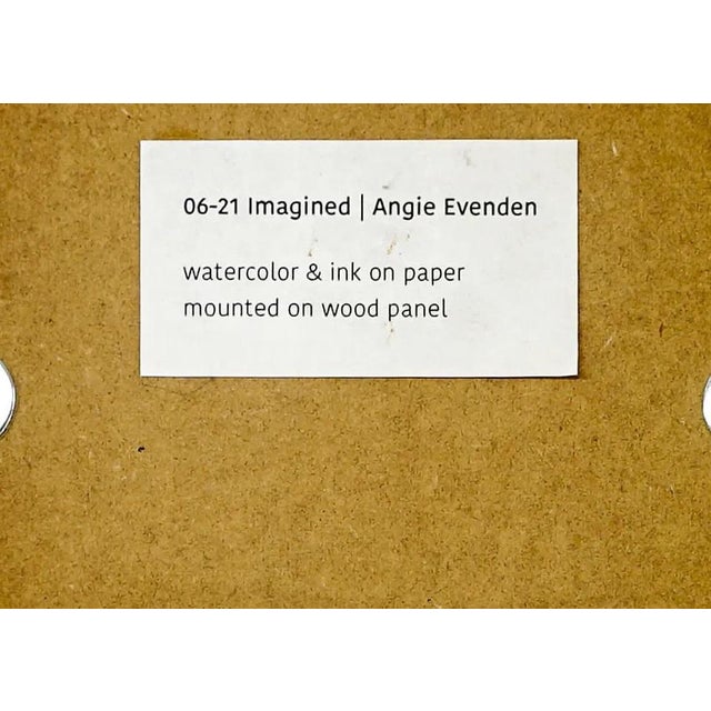 Small Contemporary Expressionist Botanical Watercolor Painting For Sale - Image 4 of 4