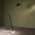Industrial Floor Lamp in Black Lacquer and Marble with Brass Stem from Stilux Milano, Italy, 1960s For Sale - Image 3 of 13