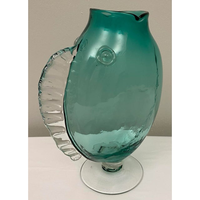 Blenko Vintage Hand Blown Glass Vase by Blenko Glass Co. For Sale - Image 4 of 6