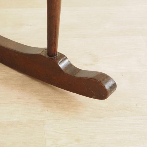 Brown Historic Oak Cradle with Turned Rungs For Sale - Image 8 of 10