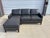 2020s Harlow Leather Dark Grey Modern Sectional, Paul Michael Company For Sale - Image 5 of 11