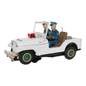 Vintage and Tin Toy Nomura Police p.d. Jeep, Japanese