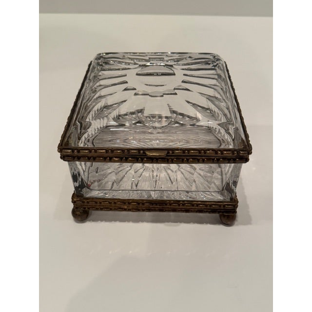 Baccarat Style Cut Crystal Box For Sale In Philadelphia - Image 6 of 9