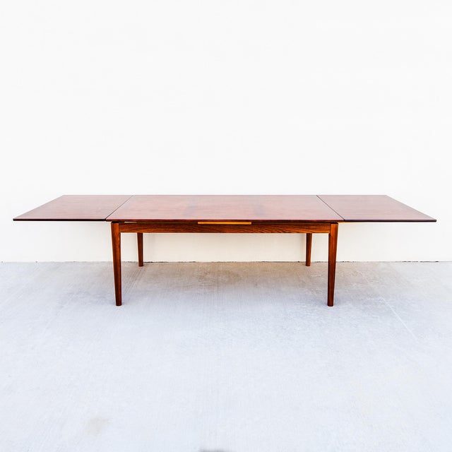 Monumental Danish Modern Rosewood Extension Dining Table by Skovby For Sale - Image 14 of 14