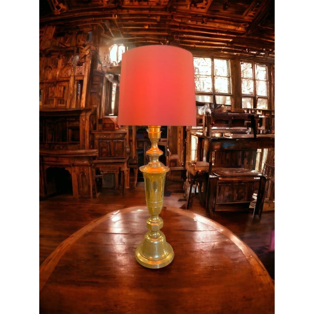 MidCentury James Mont Solid Brass Lamp Chairish