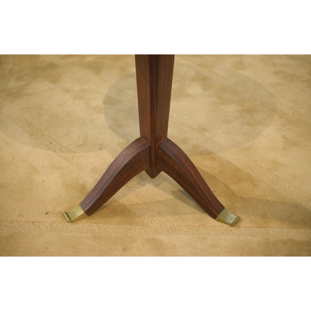 Art Deco Side Table in Wood and Bronze by Maurice Rinck, 1930s For Sale - Image 9 of 10