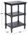 Traditional Cassie 3 Shelf Accent Table in Black For Sale - Image 3 of 8