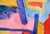 1980s Blue, Pink & Red Abstract in Watercolor on Paper by Les Anderson For Sale - Image 5 of 6