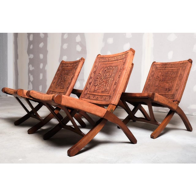 Folding Chairs by Angel Pazmino, 1960s, Set of 4 For Sale - Image 12 of 17