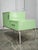 Bauhaus Czech Green Vanity Table with Mirror and Chrome Frame, 1930 For Sale - Image 6 of 18