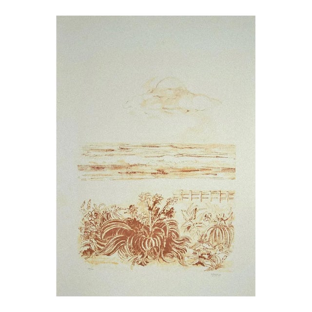 Sandro Sanna - the Sea - Original Lithograph - 1969 For Sale