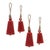 Kenneth Ludwig Chicago Rustic Metal Bell Ornament (Set of 4) For Sale - Image 4 of 4