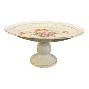 Wagner & Apel Porcelain Ceramic Pedestal Cake Stand Marked