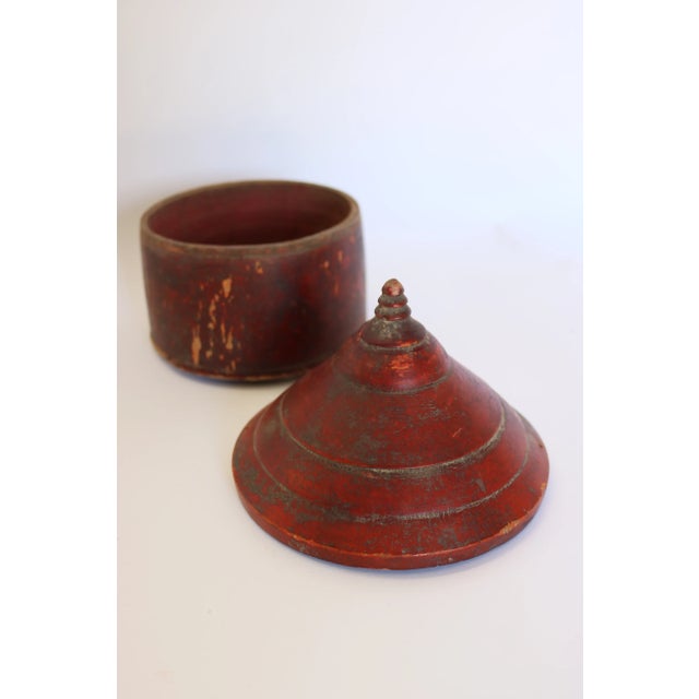 1920s Painted Wooden Box From India For Sale - Image 4 of 6
