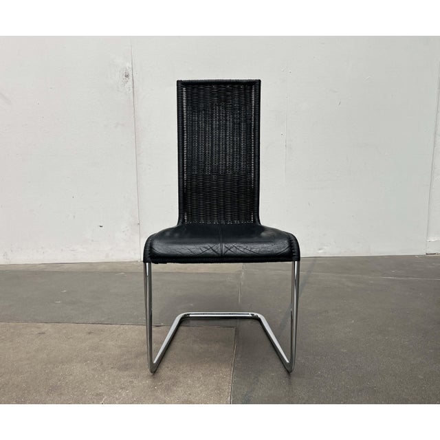 German B25 Black Cantilever Chair with Leather Cushion from Tecta by Tecta and Jean Prouve For Sale - Image 11 of 18