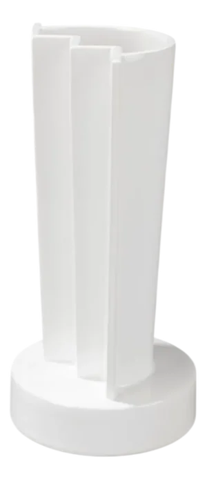 ET1 Geometric White Ceramic Vase by Ettore Sottsass for Alessio Sarri, Italy, 1990
