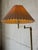 Brass Swing-Arm Floor Lamp With Pleated Shade Danish Mid-Century Modern 1960s For Sale - Image 9 of 11