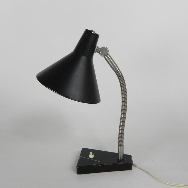 Black Zonneserie Desk Lamp by H. Busquet for Hala, 1960s For Sale - Image 8 of 17