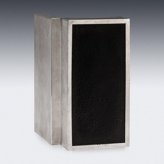 20th Century Silver Cigar Box from C J Vander Ltd, London, 1963 For Sale - Image 6 of 15