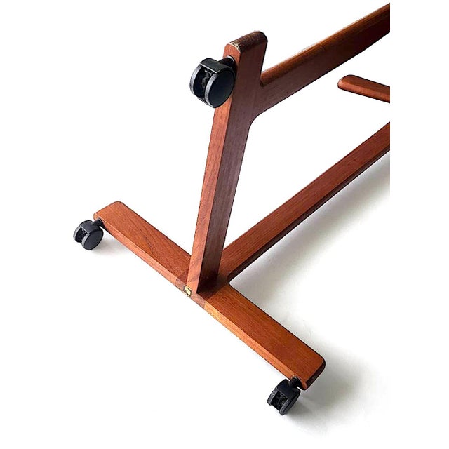 Mid 20th Century Danish Teak Wood Valet by Bornholm Møbelfabrik, Denmark For Sale - Image 10 of 11