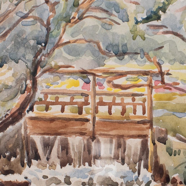 1970s Vintage Watercolour Painting, Isle of Wight, English School, Framed Art, Dolding For Sale - Image 5 of 9