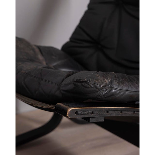 Vintage Siesta Armchairs in Leather by Ingmar Relling for Westnofa, 1970s, Set of 2 For Sale - Image 6 of 13