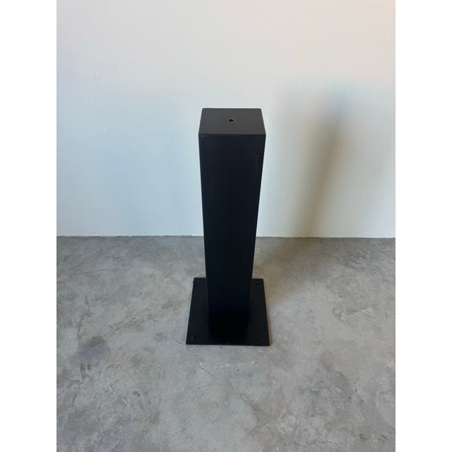 Black Modern Curtis Jere “Flying Birds” Brutalist Torch-Cut Metal Floor Sculpture on Pedestal/ Sold For Sale - Image 8 of 12