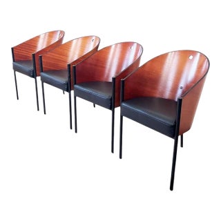 Original 1984 "Costes" Dining Chairs Attributed to Philippe Starck for Driade — Set of 4 For Sale