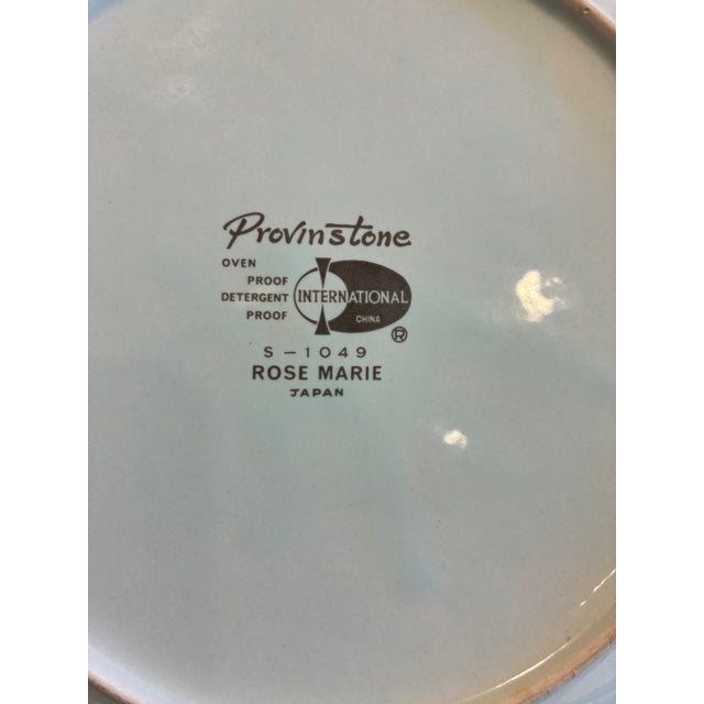 Vintage Provinstone Rose Marie Floral Dinner Plates – Set of 3 For Sale - Image 14 of 14