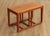 High Quality Vintage Teak Nesting Coffee Table with Pair of Side Tables