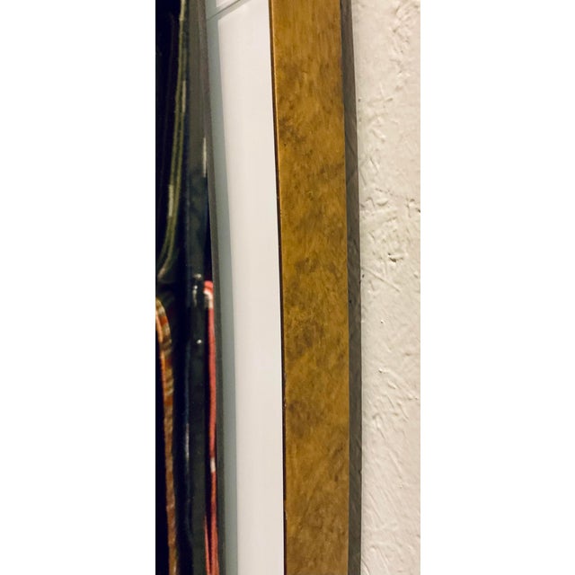 Contemporary Revelation Contemporary White and Gold Elongated Wall Mirror For Sale - Image 3 of 6