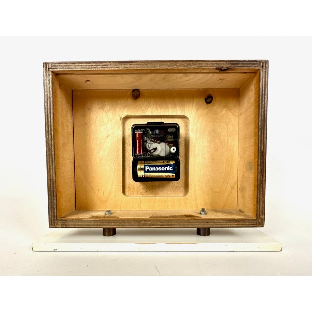 Mid-Century Modern Teak and Brass Table Clock from Emes, 1960s For Sale - Image 15 of 17
